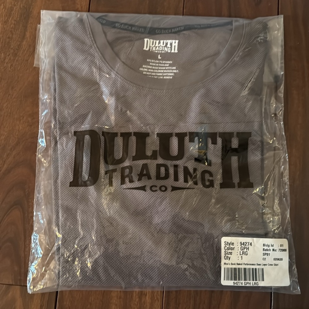 2 Men's Buck Naked Base Layer Crew Shirts - Duluth Trading Company - Picture 6 of 6
